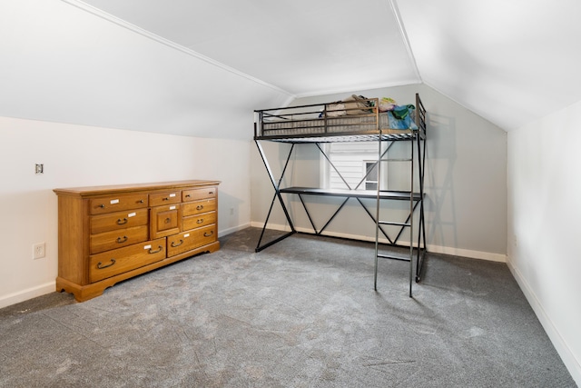 95 Webber Ave, Lewiston, ME 04240 - bedroom featuring lofted ceiling and carpet