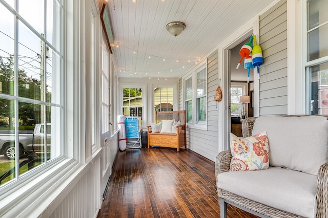46 Haven Rd, South Portland, ME 04106 - sunroom / solarium featuring hardwood / wood-style floors