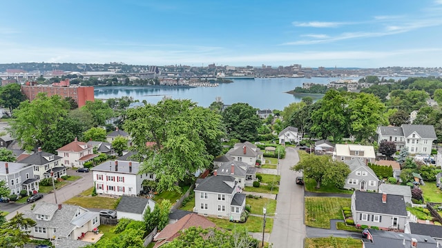 46 Haven Rd, South Portland, ME 04106 - aerial perspective of suburban area featuring a nearby body of water