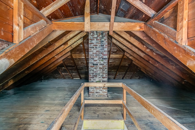 46 Haven Rd, South Portland, ME 04106 - unfinished attic with an upstairs landing