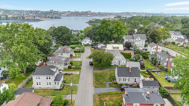 46 Haven Rd, South Portland, ME 04106 - aerial perspective of suburban area with a large body of water