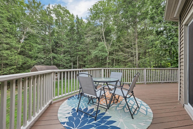 125 Deer Ridge Dr, Barrington, NH 03825 - deck featuring outdoor dining area