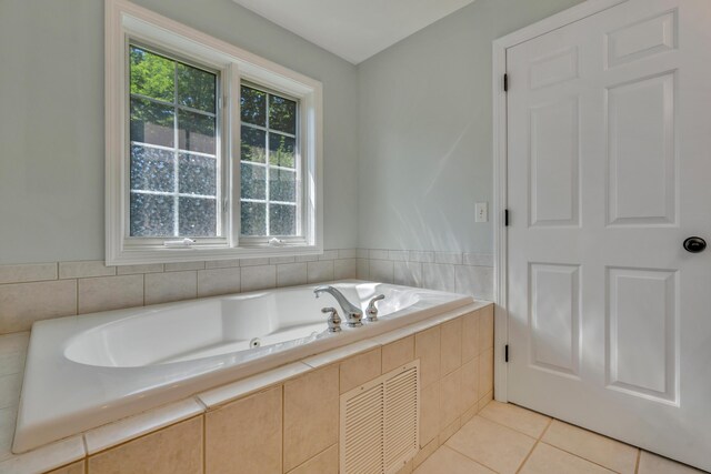 8 Woodside Dr Unit 1, Gorham, ME 04038 - full bathroom with a tub with jets and tile patterned floors
