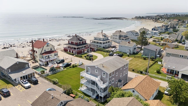 42 Rachel Carson Ln, Wells, ME 04090 - aerial view of residential area with expansive beach
