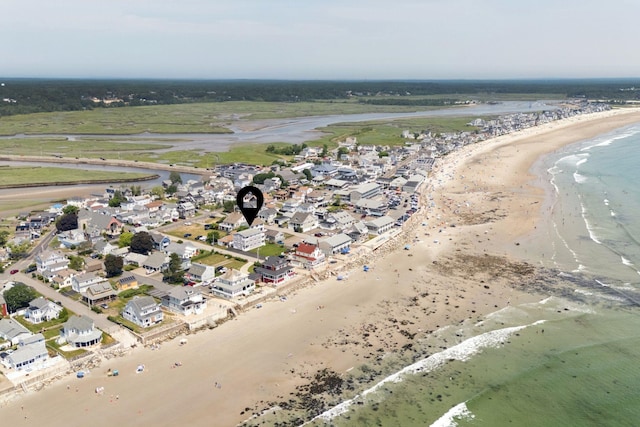 42 Rachel Carson Ln, Wells, ME 04090 - aerial view of property and surrounding area with expansive beach