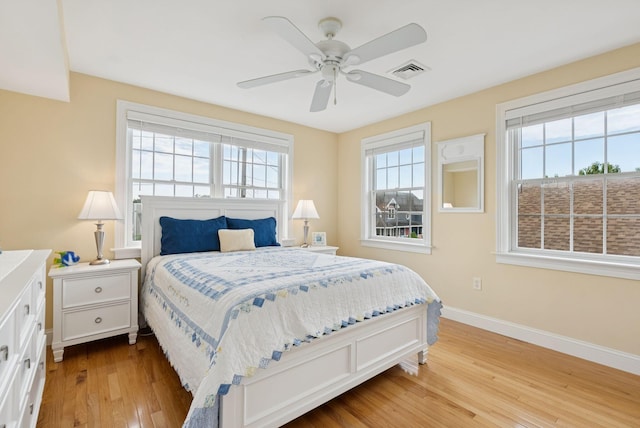 42 Rachel Carson Ln, Wells, ME 04090 - bedroom with wood finished floors and a ceiling fan