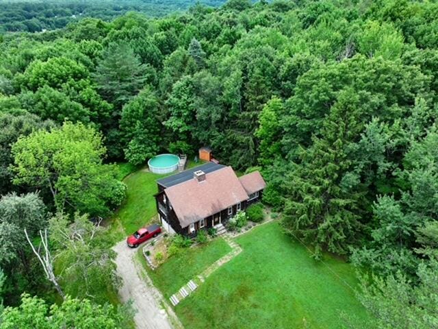 32 Williams Rd, Chelsea, ME 04330 - aerial view of a forest