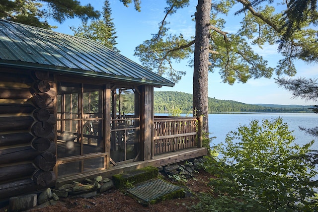 1 Zella Is Unit T14 R8, Wels, ME 04768 - dock area featuring a water view and a wooded view