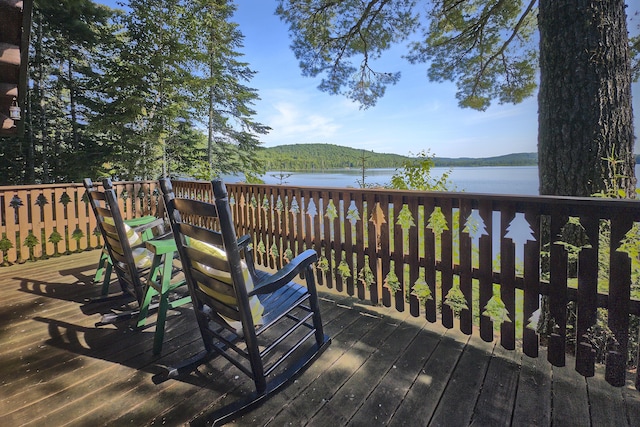 1 Zella Is Unit T14 R8, Wels, ME 04768 - wooden terrace with a water view