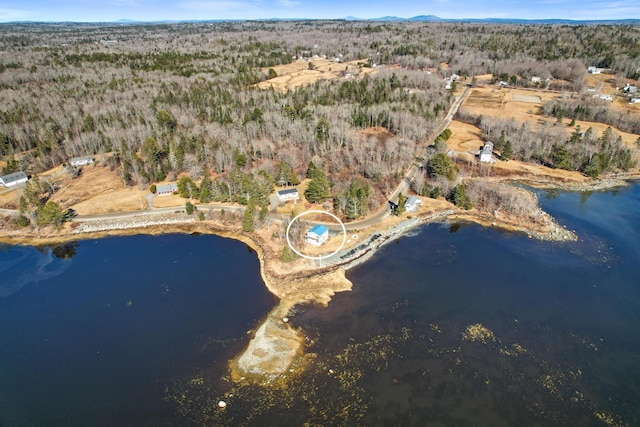 74 Spindle Rd, Ellsworth, ME 04605 - aerial view of property's location with a large body of water