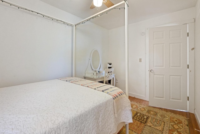 74 Spindle Rd, Ellsworth, ME 04605 - bedroom featuring light wood finished floors and a ceiling fan