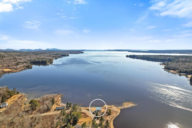 74 Spindle Rd, Ellsworth, ME 04605 - water view featuring mountains
