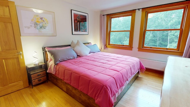 93 Hopkins Rd, Hampden, ME 04444 - bedroom with radiator and light wood-style floors