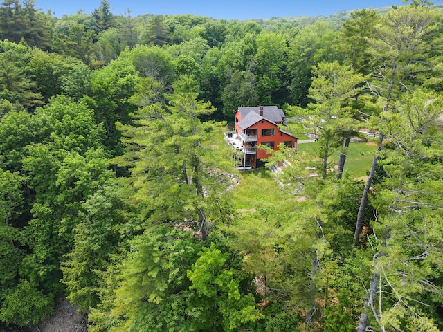 93 Hopkins Rd, Hampden, ME 04444 - aerial view of property and surrounding area with a forest