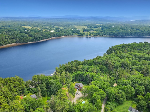 93 Hopkins Rd, Hampden, ME 04444 - drone / aerial view of a heavily wooded area and a nearby body of water