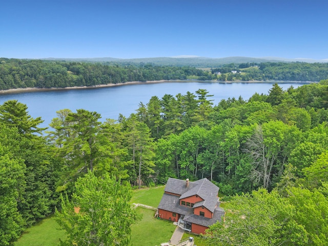 93 Hopkins Rd, Hampden, ME 04444 - view of subject property featuring a heavily wooded area and a large body of water