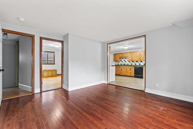 13 Newman St, Lewiston, ME 04240 - unfurnished room with dark wood-type flooring and a smoke detector