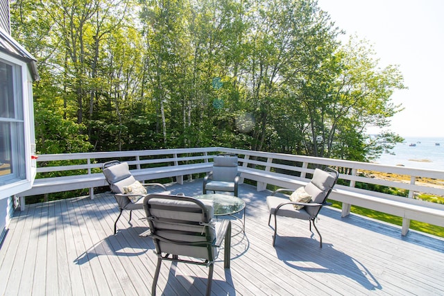 119 Merritt Rd, Steuben, ME 04680 - deck with a water view