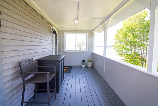 119 Merritt Rd, Steuben, ME 04680 - wooden deck with a water view