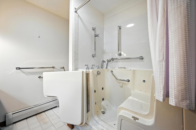 3 Tallwood Rd, Augusta, ME 04330 - bathroom with a baseboard radiator and tile patterned flooring