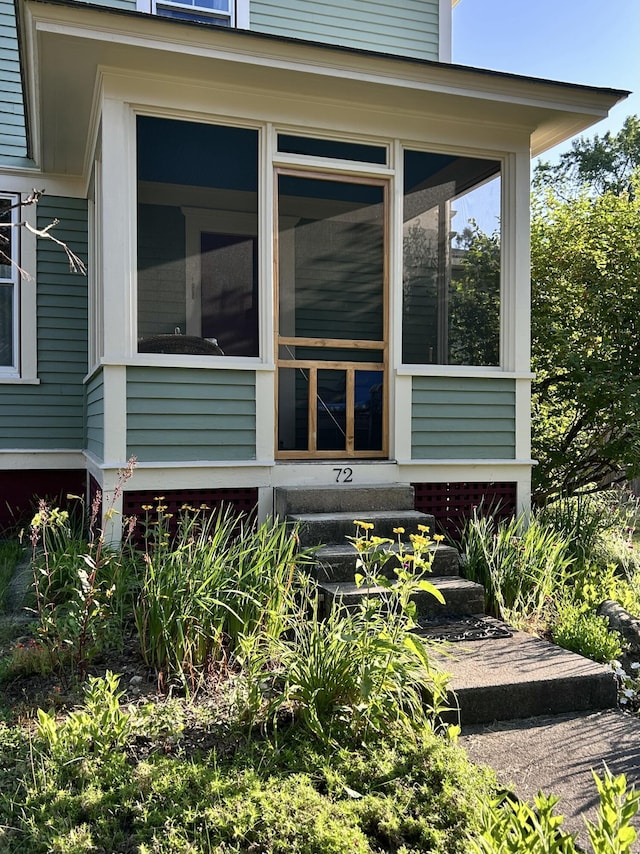 72 Federal Rd, Parsonsfield, ME 04047 - view of side of property with a sunroom