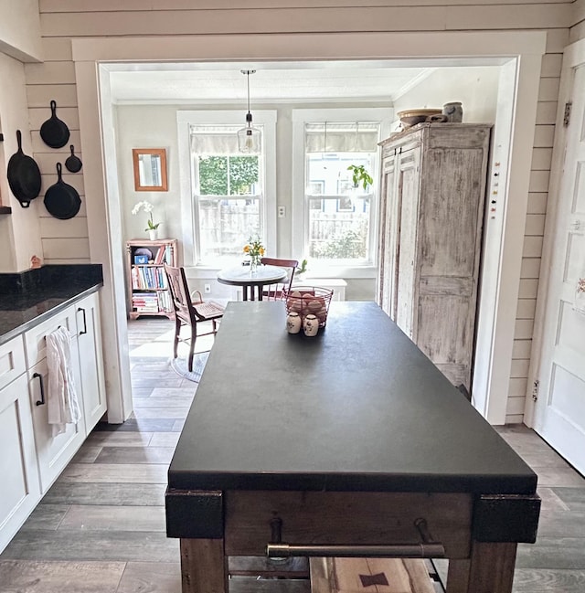 72 Federal Rd, Parsonsfield, ME 04047 - dining space featuring crown molding and wood finished floors