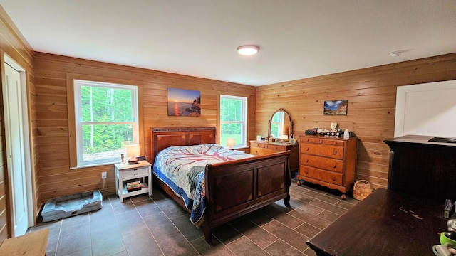 62 Cobb Rd, Stetson, ME 04488 - bedroom with wooden walls