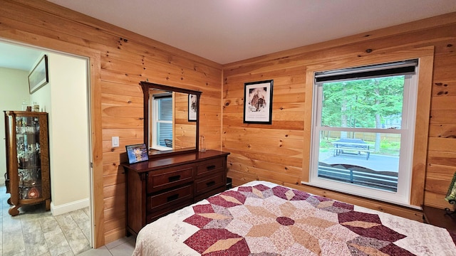 62 Cobb Rd, Stetson, ME 04488 - bedroom with wooden walls