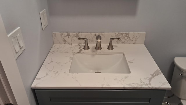 62 Cobb Rd, Stetson, ME 04488 - bathroom featuring vanity and toilet