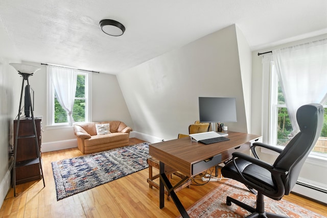 214 S Main St, Auburn, ME 04210 - office with light wood finished floors and vaulted ceiling