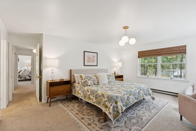 6 Beechwood Ln, Falmouth, ME 04105 - carpeted bedroom featuring baseboard heating