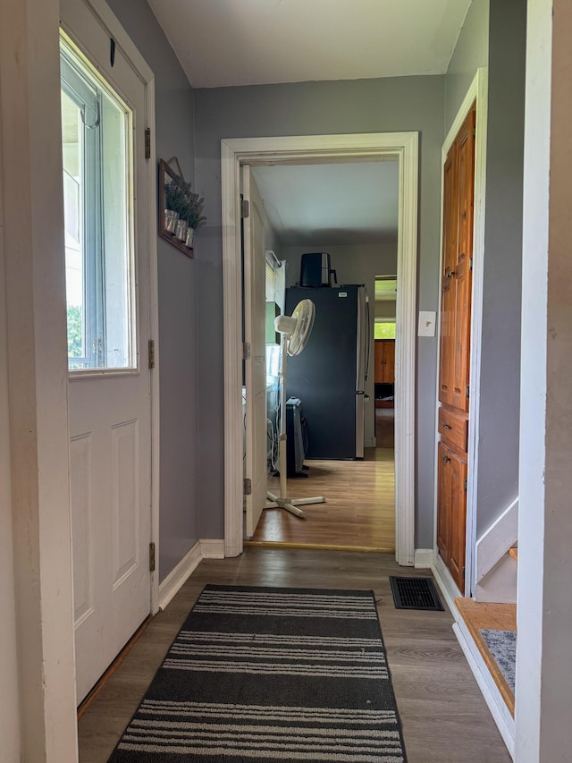 27 Main St, Vassalboro, ME 04989 - foyer featuring wood finished floors