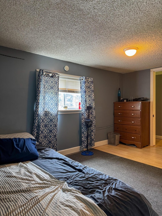 27 Main St, Vassalboro, ME 04989 - bedroom featuring a textured ceiling and carpet floors
