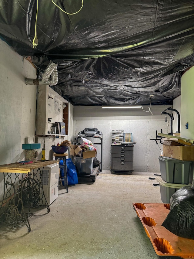 27 Main St, Vassalboro, ME 04989 - view of unfinished basement