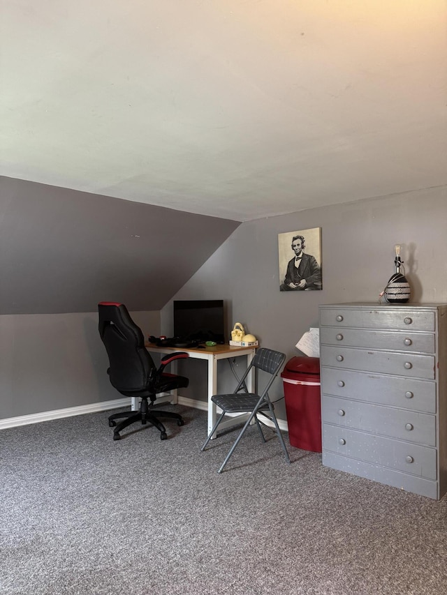 27 Main St, Vassalboro, ME 04989 - office with carpet and vaulted ceiling