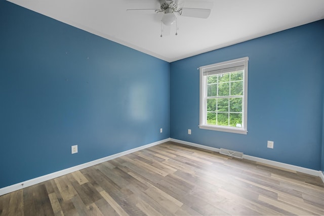 32 Barton Rd, Windsor, ME 04363 - empty room with a ceiling fan and wood finished floors
