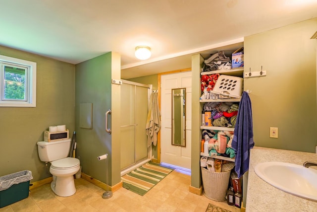 672 Brooks Rd, Knox, ME 04986 - bathroom with a shower stall and vanity