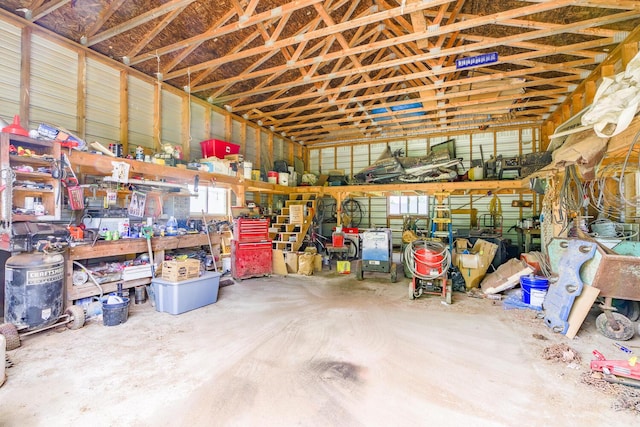 672 Brooks Rd, Knox, ME 04986 - view of garage