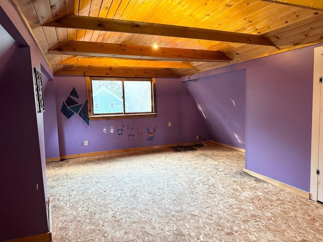 5 Abagail Rock Rd, Vinalhaven, ME 04863 - additional living space featuring wood ceiling