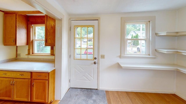 46 Crest Ave, Auburn, ME 04210 - doorway featuring plenty of natural light and light wood finished floors