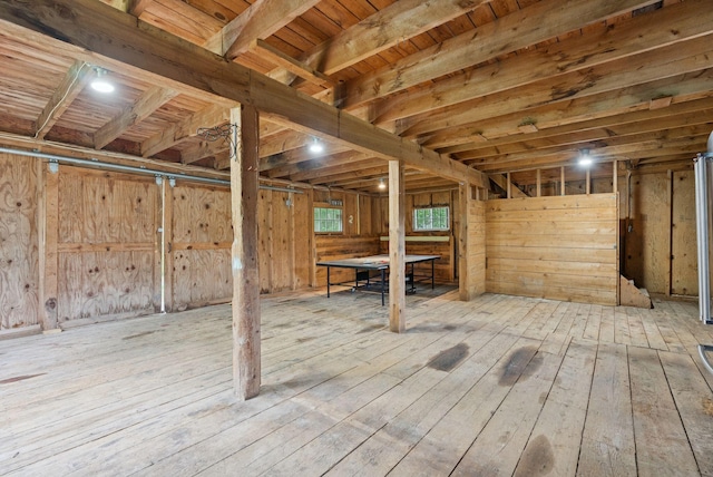 471 Methodist Rd, Westbrook, ME 04092 - basement with wood-type flooring