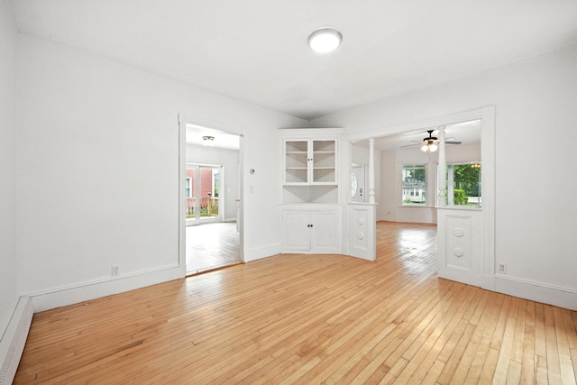 38 Silvermount St, Waterville, ME 04901 - spare room with light wood-style flooring, healthy amount of natural light, and ceiling fan