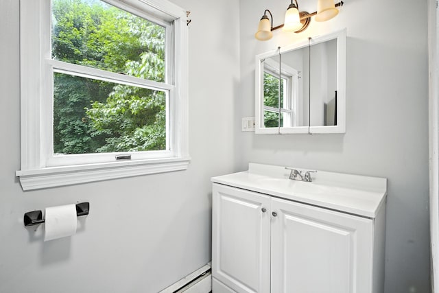 38 Silvermount St, Waterville, ME 04901 - bathroom with vanity and healthy amount of natural light