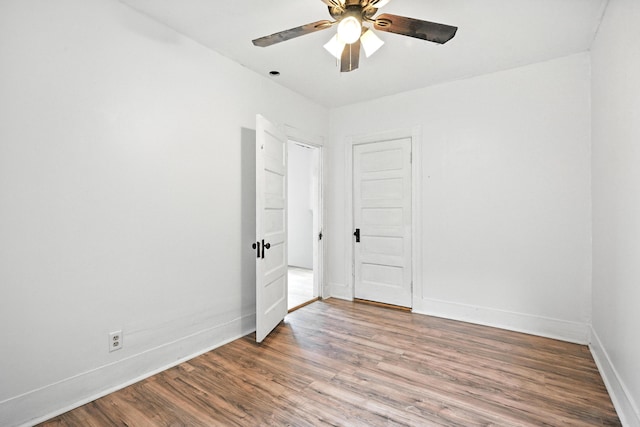 38 Silvermount St, Waterville, ME 04901 - spare room featuring wood finished floors and a ceiling fan