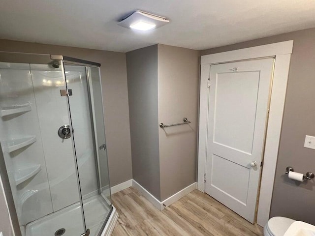 7 S Grove St, Waterville, ME 04901 - full bath with wood finished floors and a shower stall