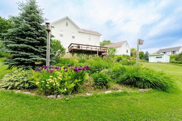 2887 Middle Rd, Sidney, ME 04330 - rear view of property with a lawn