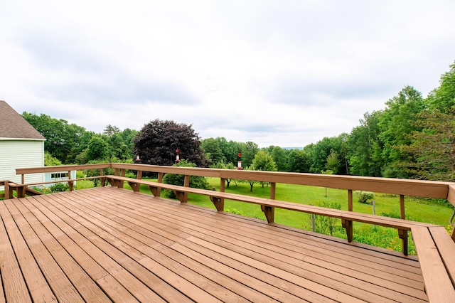 2887 Middle Rd, Sidney, ME 04330 - wooden terrace with a lawn