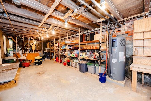 2887 Middle Rd, Sidney, ME 04330 - unfinished below grade area featuring water heater