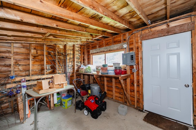 2887 Middle Rd, Sidney, ME 04330 - misc room featuring electric panel and concrete floors