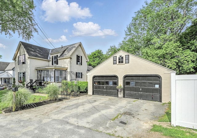 4 Hillcrest St, Waterville, ME 04901 - view of property exterior featuring a garage and an outdoor structure